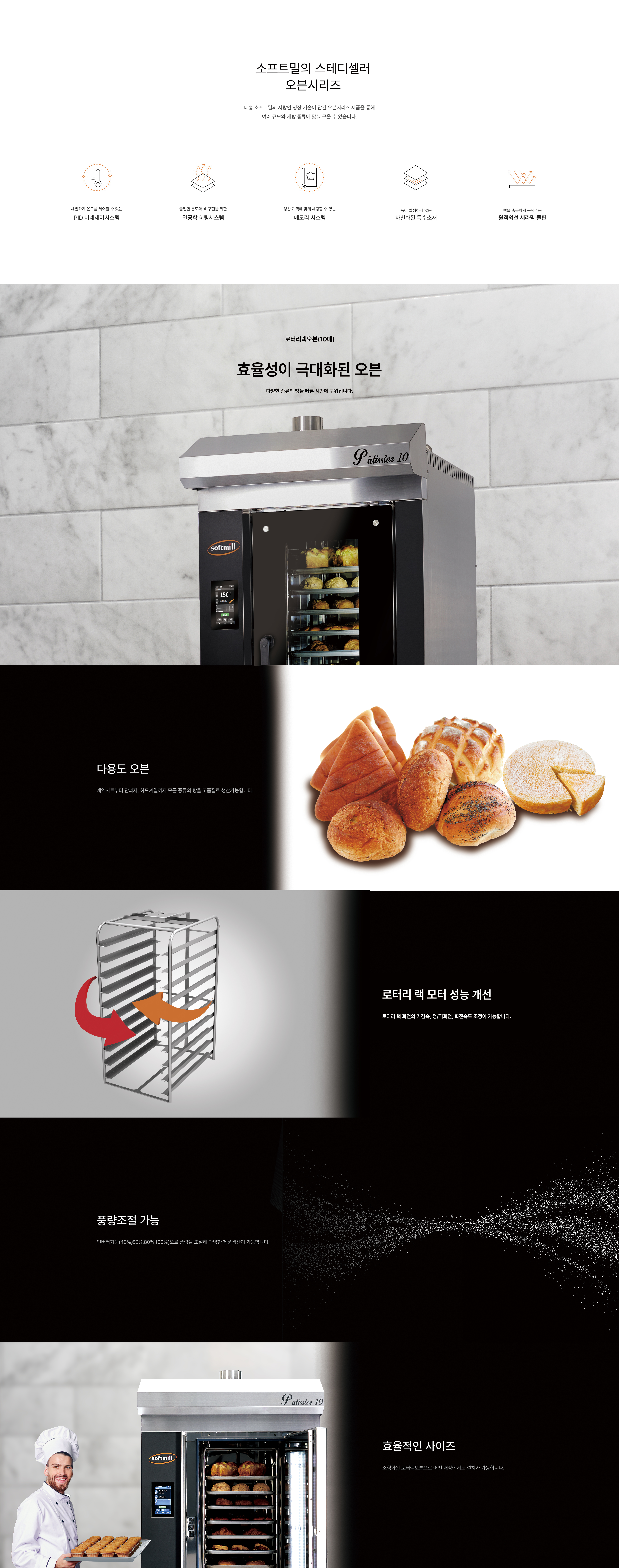 로터리랙오븐 10매 설명 이미지